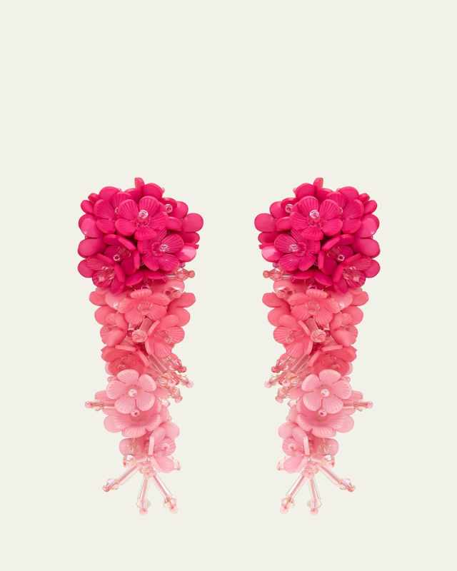 Plexy Flowers Bouquet Earrings